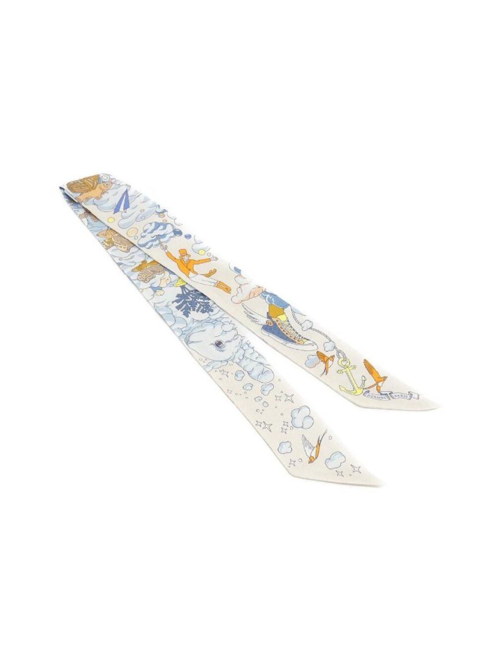 Hermes Sur Mon Nuage Twilly Scarf